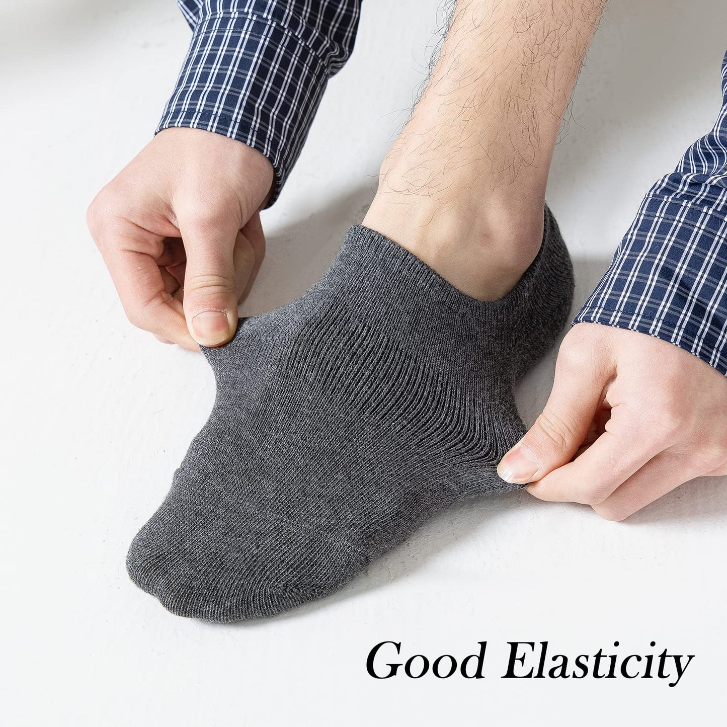 JORMATT 6 Pairs Mens & Women No Show Socks Non-Slip, Athletic Sneaker Cotton Invisible Low Cut Socks for Mens Shoe Size 10-13