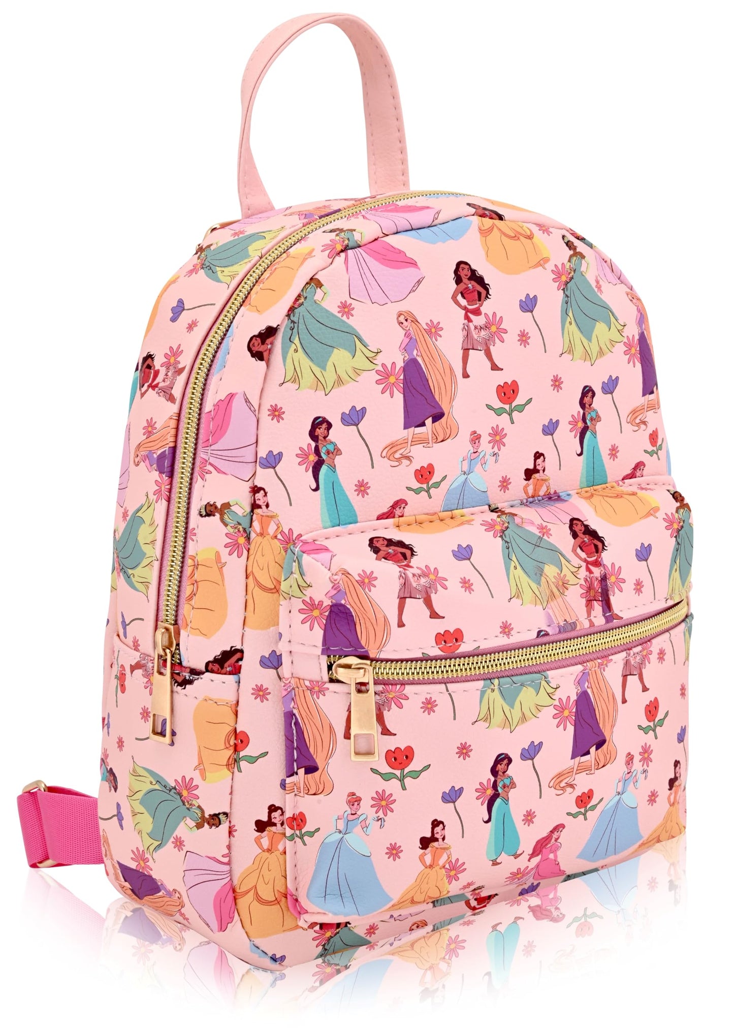 Disney Princess Backpack for Women, Men, Unisex | Cute PU Leather 10" Mini Princess Backpack Purse Shoulder Purse | Princess Bag and Princess Accessories