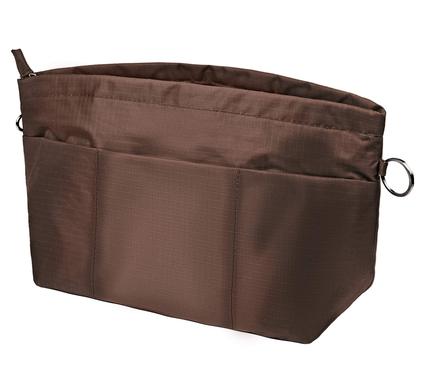 Vercord Purse Organizer Insert Bag Tote Handbags Pocketbook Inserts Organizers Zipper 11 Pockets Coffee Medium