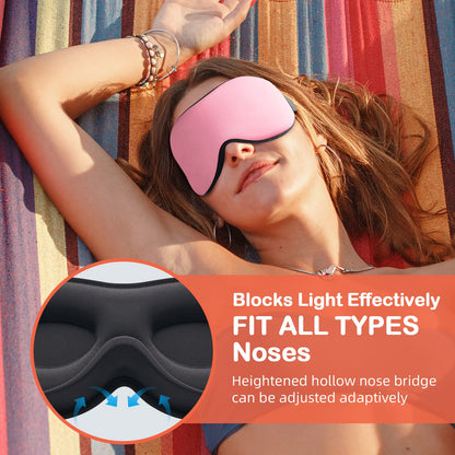 INNELO 3D Contoured Sleep Mask for Side Sleepers, 100% Light Blocking Sleeping Mask for Men & Women, Soft, No Pressure on Eyes, Airplane Blindfold for Travel, Night Eye Cover for Nap, Yoga, Grey