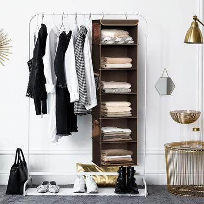 Simple Houseware 6 Shelf Hanging Closet Organizer