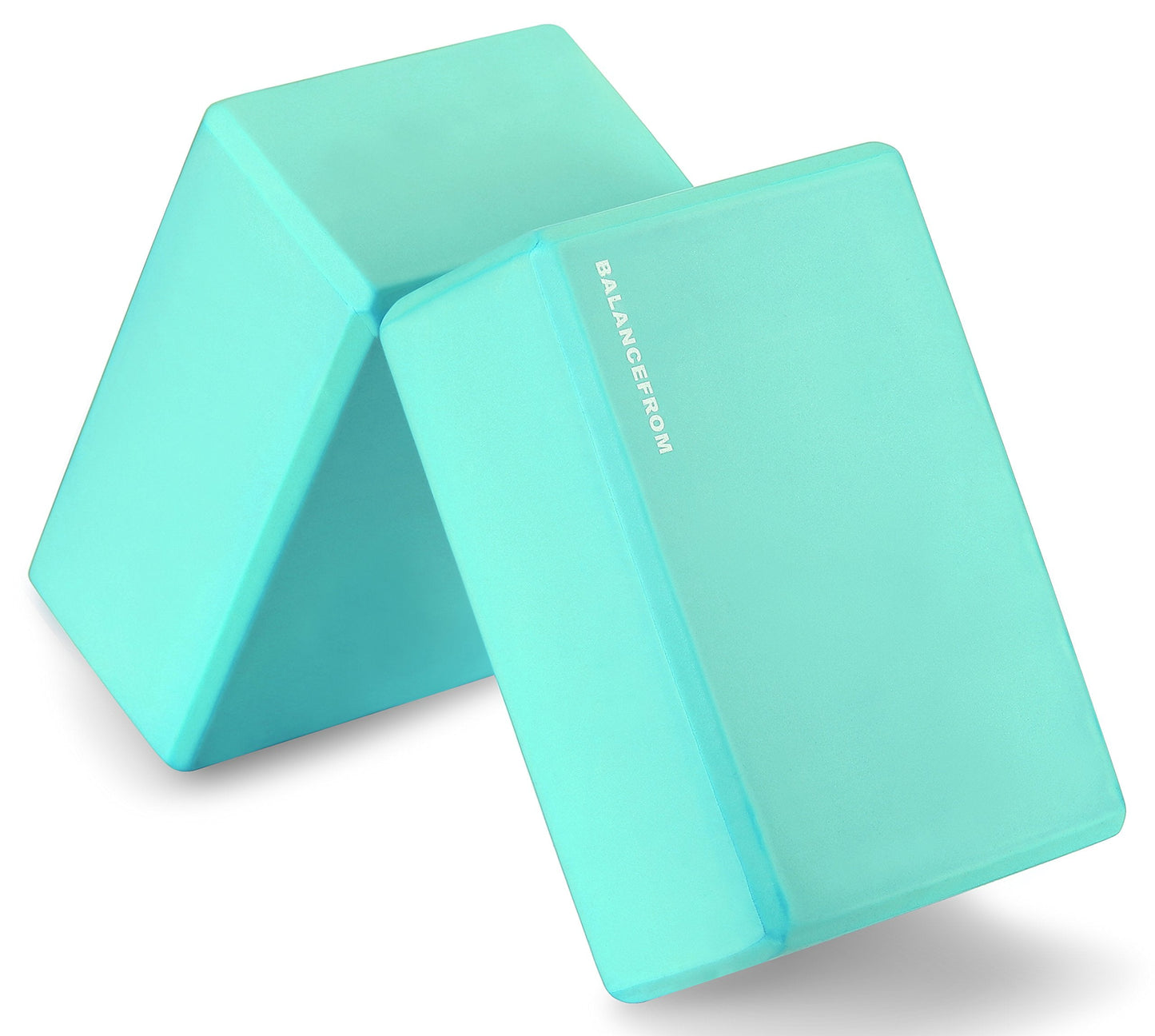 Fitvids Set of 2 High Density Yoga Blocks, 9"x6"x4" Each, Pair, Multiple Colors