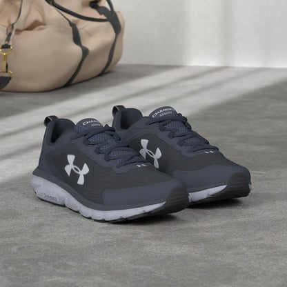 Under Armour Men's Charged Assert 9, Academy Blue (400)/White, 9 X-Wide US