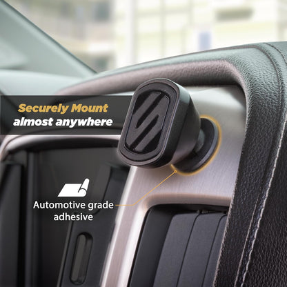 Scosche MMWSM-2PKXCES0 MagicMount Select Magnetic Car Phone Holder Mount for iPhone and Android - 2 Pack - Secure Magnetic Cell Phone Mount for Car Window or Dash - Universal 360° Adjustable Head