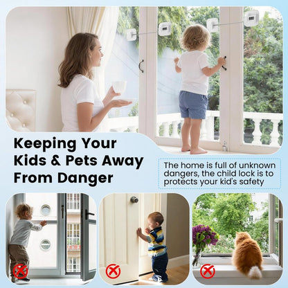 SUR-CIEL 1PC Fridge Lock with Code, Refrigerator Locks, Cabinet Locks Baby Proofing, Combination Lock for Refrigerator, Freezer, Closets, Cabinets, Drawers, Doors and Windows, NO Drilling