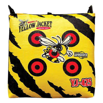 Morrell Yellow Jacket YJ-425 Portable Adult Field Point Archery Bag Target with 2 Shooting Sides, 10 Bullseyes, and Carry Handle, 3 Pack, Yellow