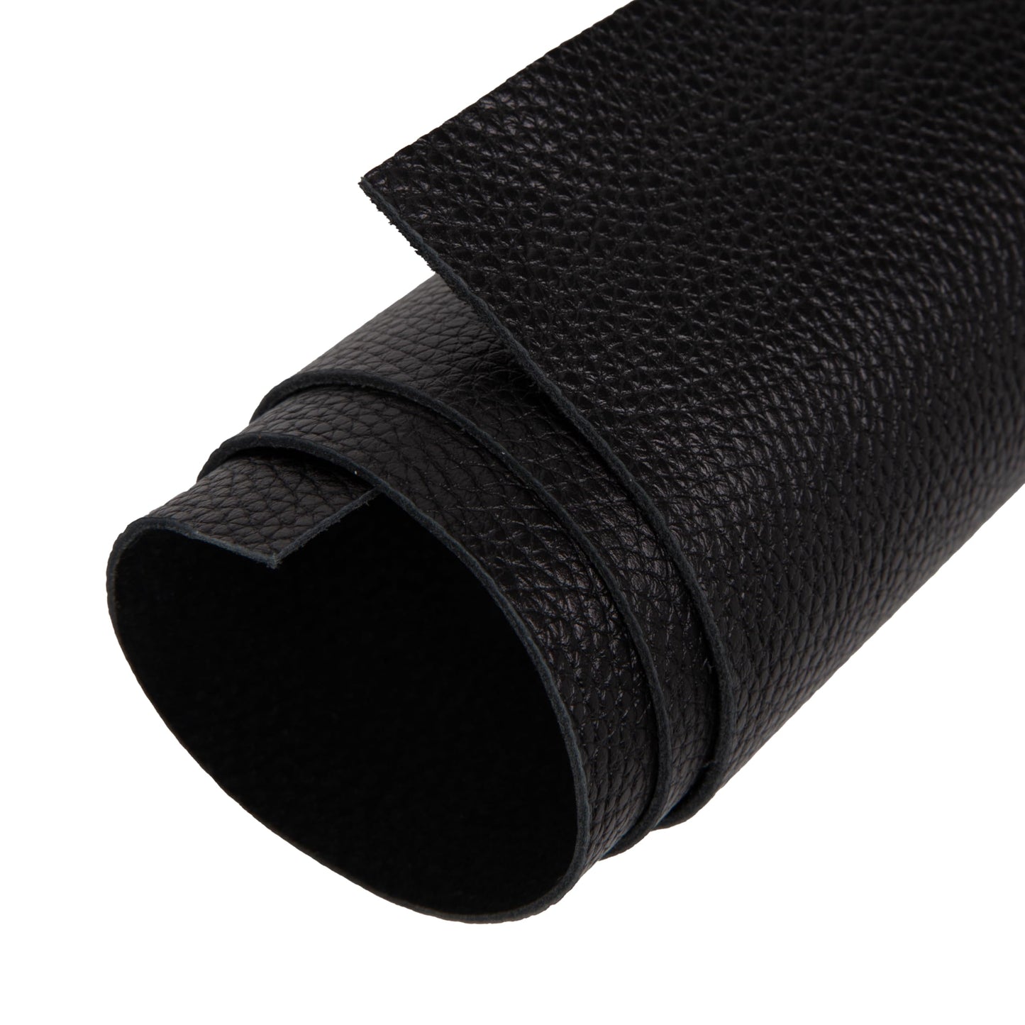 Shkira 24''X12'' Genuine Black Dotted Leather Sheets for Hobby Workshops - Tooling Square - 2.0MM Thick Genuine Top Full Grain Oil Tan - Thick Leather Pieces