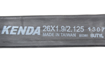 Kenda Inner Tubes Black 26x1.90/1.95/2.10/2.125 Schrader Valve For MTB Mountain Bike, Bulk 2 Pack