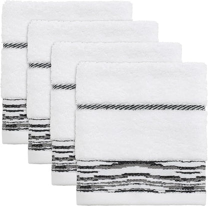 Nicole Miller - Washcloths, Soft & Absorbent Cotton Towels, Dorm Room Essentials