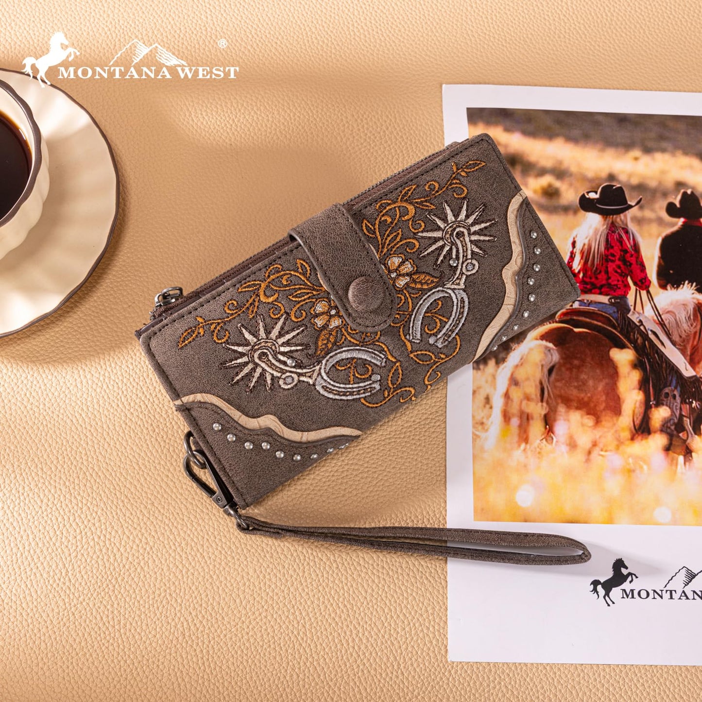 Montana West Wallet for Women Wristlet Wallet Ladies Felame Large Capacity Clutch Wallets
