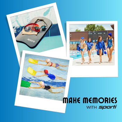 Sporti Junior Kickboard for Swim Training Lesson, Swimming Kick Board for Kid, Water Board for Junior, Swimming Training Aid - Aqua