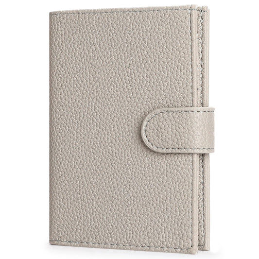 LEEXTON Passport Holder Wallet for Women,RFID Blocking Zippered Coins Pocket and Cash Slot Slim Compact Travel Wallet Passport Cover Case