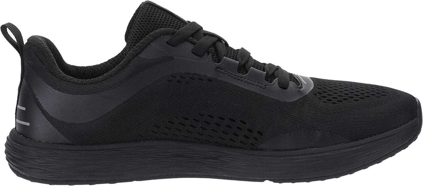 WHITIN Mens Zero Drop Wide Toe Box Road Running Shoes Size 11 Lightweight Sports Workout Comfortable Width Tennis Athletics Outdoor Mesh Male Black 45