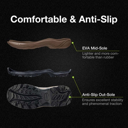 TIDEWE Hunting Boots Snake Proof for Men, Waterproof Insulated Warm Rubber With Steel Shank, 5mm Neoprene Lightweight Outdoor, Sturdy Work for Farming Gardening
