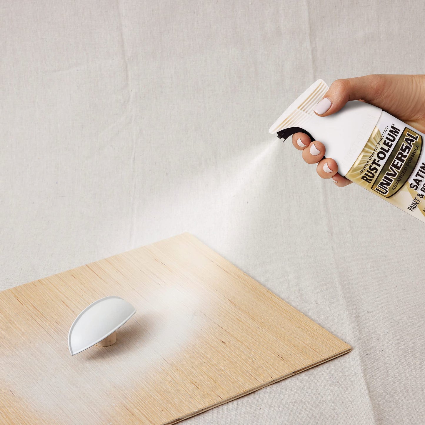 Rust-Oleum 245210 Universal All Surface Spray Paint, 12 oz, Satin White