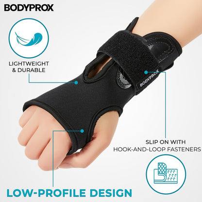 Bodyprox Wrist Guards (1 Pair) for Snowboarding, Skateboarding and Inline Skating, Sports Protection Wrist Guard (Large)