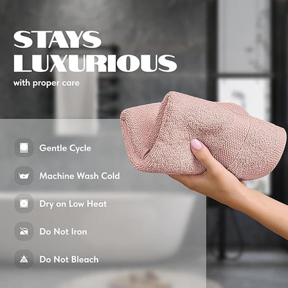 White Classic Pink Hand Towels for Bathroom Cotton Hand Towel Bulk for Gym
