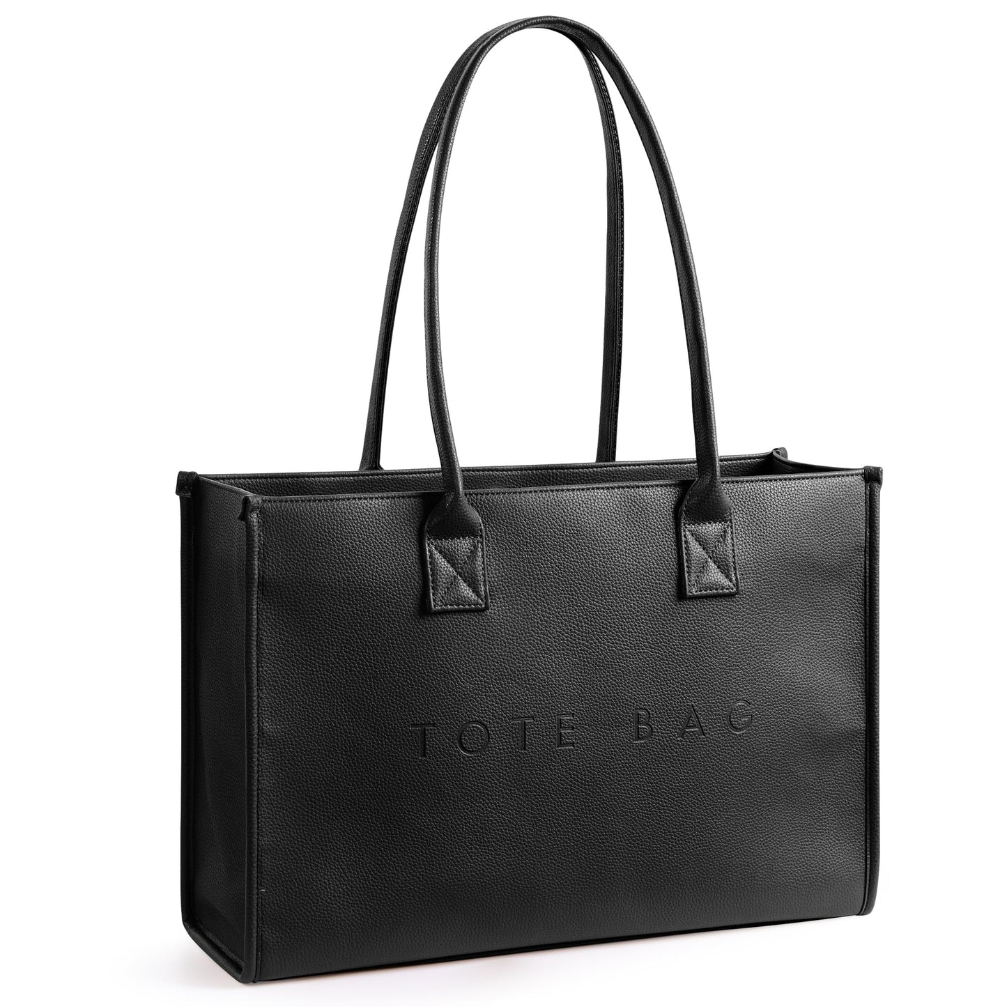 KALIDI Oversize Pu Leather Tote Bag Women Weekender Bag Shopper Handbags Purses with Top Handle