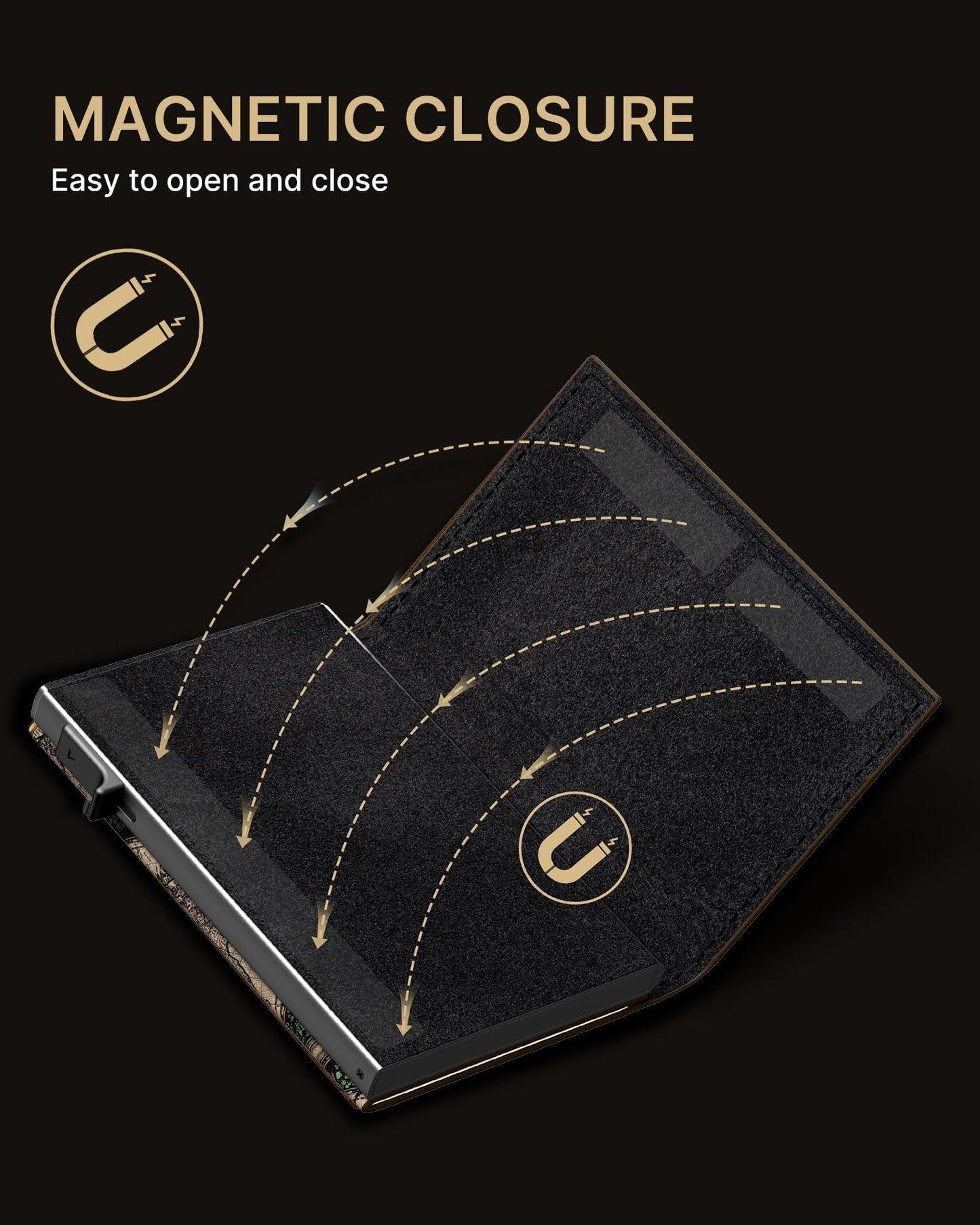 typecase Mens Wallet Card Holder: Pop Up Aluminum Case, Carbon Fiber Leather, Smart, RFID Blocking, Slim, Minimalist, Front Pocket - 9-14 Card Capacity | ID Window | Cash Slot (Map)