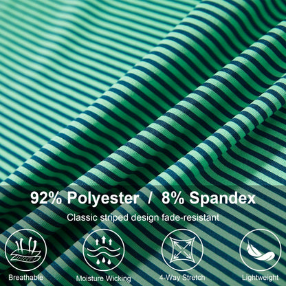 Boys Polo Shirts Short Sleeve Striped Performance Moisture Wicking Dry Fit Golf Shirts for Boys Youth Kids