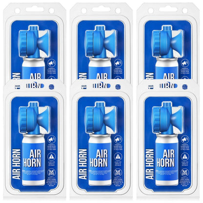 Saillong 6 Pack 1.4oz Marine Boat Air Horn, Loud Air Horns for Safety, Mini Small Blow Fog Bear Horn, Meet Coast Guard, Emergency Use for Marine Boating Sporting Events Outdoor Alarm