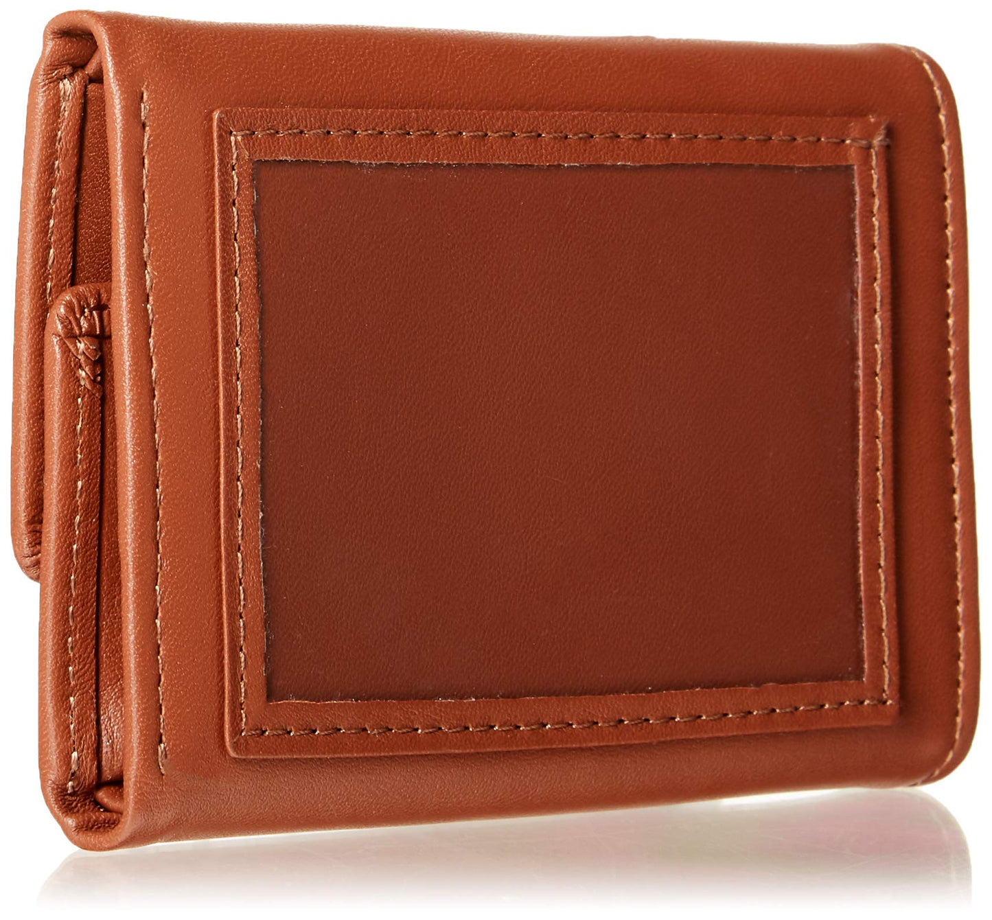 Royce Leather Trifold Key Case Organizer Wallet In Genuine Leather Tri-Fold Wallet, Tan