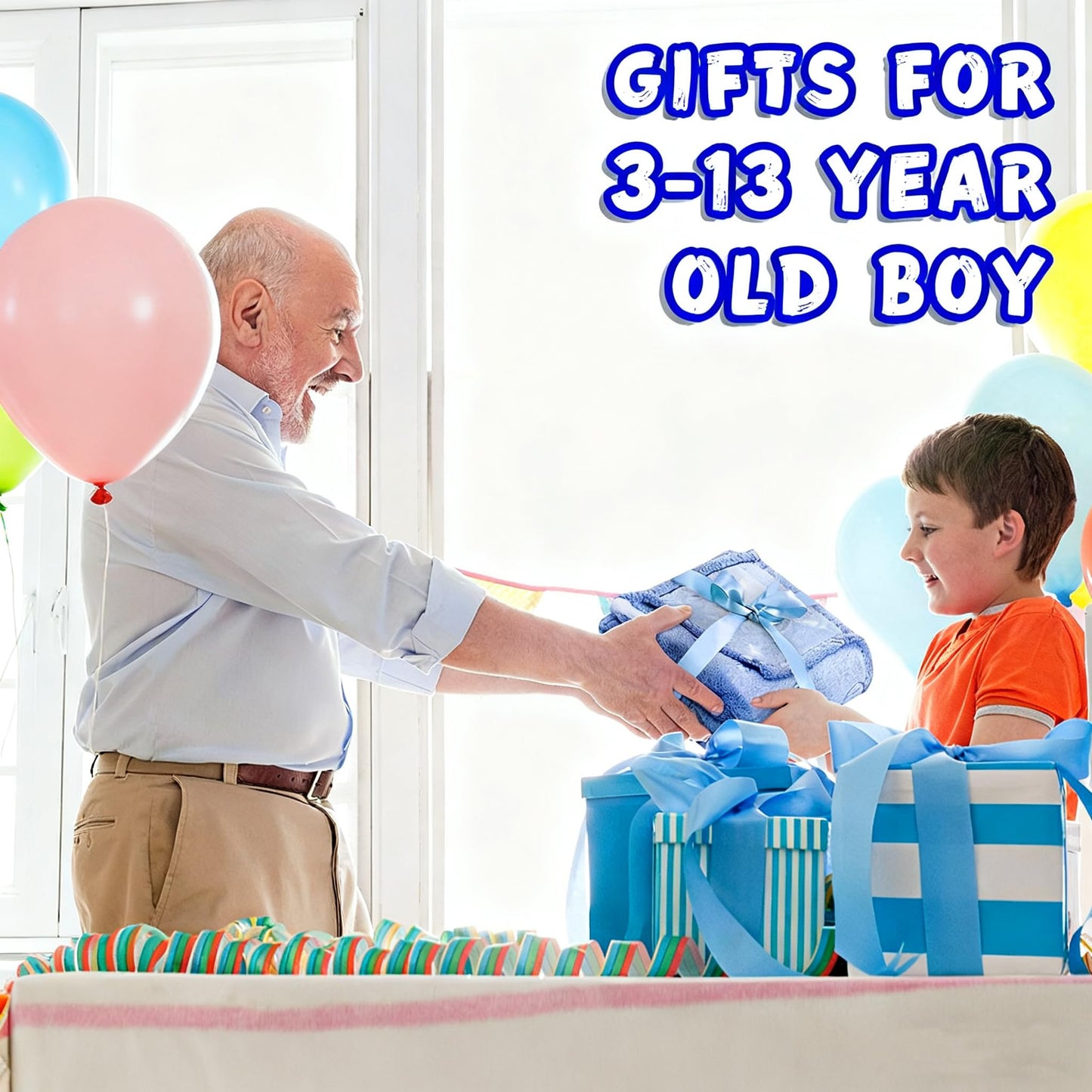 inhand Blue Space Toys Glow in the Dark Stars Blanket Birthday Gifts for Boys Cute Kids Blanket and Funny Space Planet Moon Galaxy Room Decor for Age 3 4 5 6 7 8 9 10 11 12 13 Year Old (50''x60''Blue)
