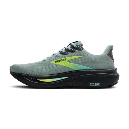 Brooks Men's Ghost 17Sneaker, Gray Mist Yucca Nightlife, 10.5 US