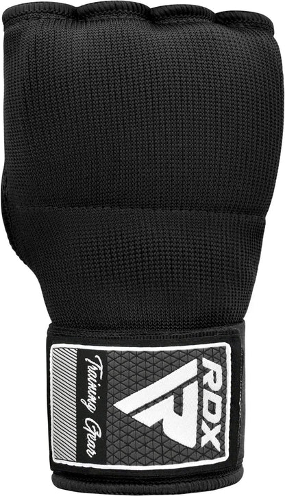 RDX Training Boxing Inner Gloves Hand Wraps MMA Fist Protector Bandages Mitts, Medium, Black