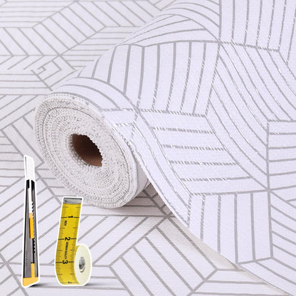 Shelf Liners for Kitchen Cabinets 17in x 30FT, Non Adhesive Cabinet Liner Strong Non-Slip Golden Leaf Drawer Liner, Easy to Clean for Shelf, Cabinet with Knife and Tape Measure