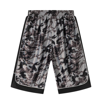 Abovewater Men's Basketball Shorts Quick-Dry Running & Gym Shorts with Drawstring & Pockets (Brown, XL)