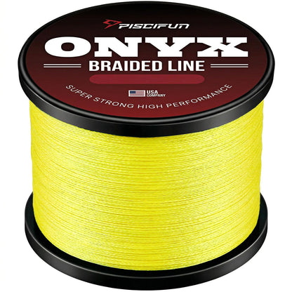 Piscifun Onyx Braided Fishing Line Advanced Superline 500Yd Braid Lines 6lb Yellow