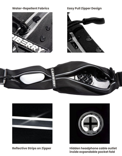Carriberry Running Belt - Dual Pocket