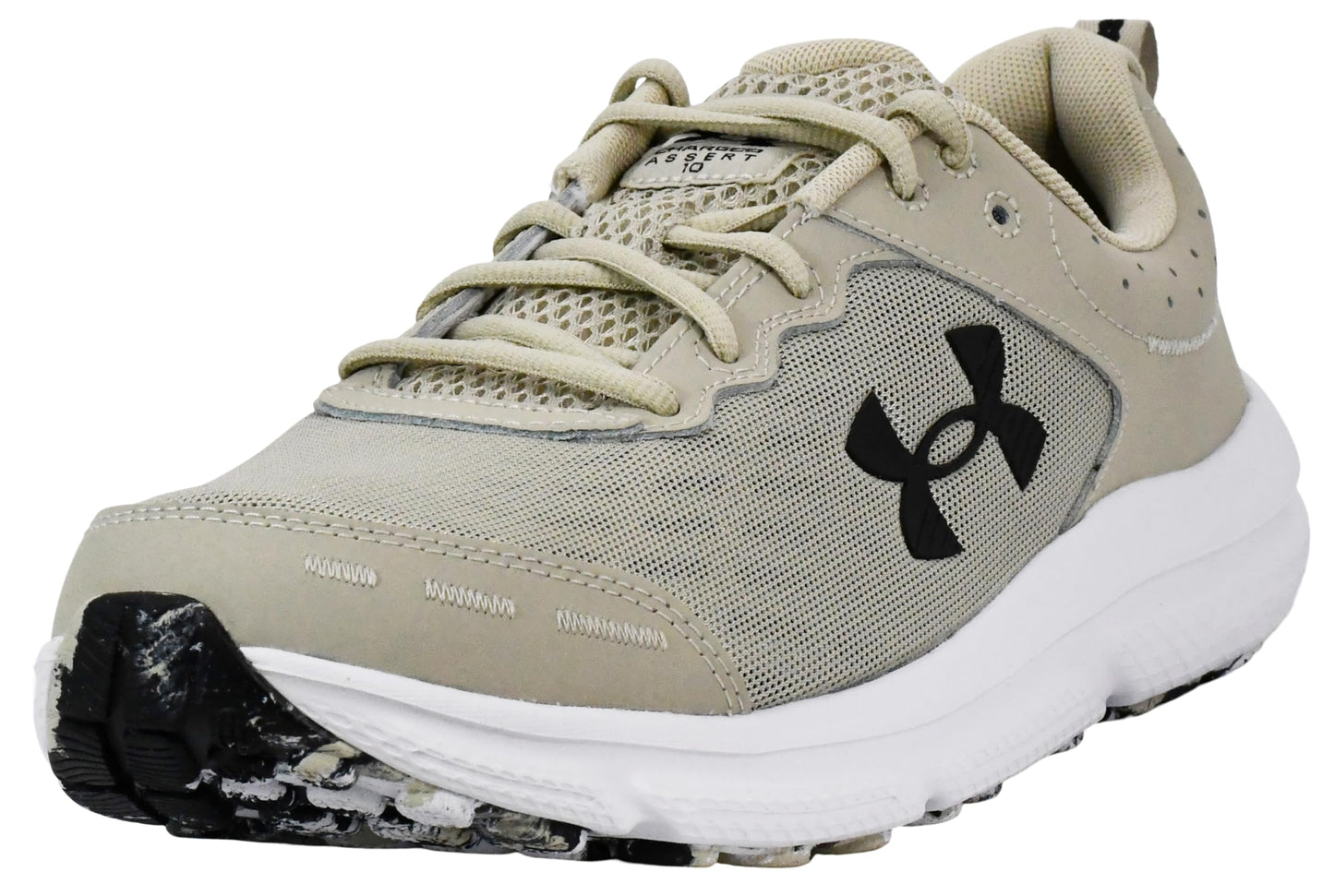 Under Armour Men's Charged Assert 10DISC, (289) Khaki Base/Khaki Base/Black, 5, US