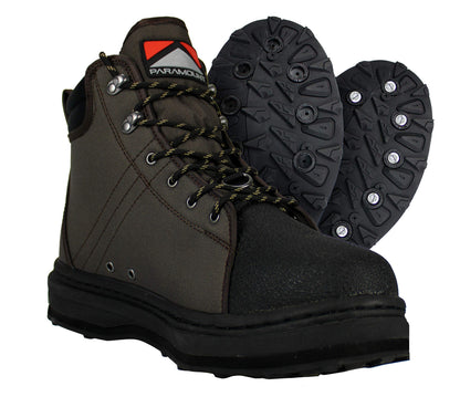 Paramount Outdoors Stonefly Cleated and Felt Sole Wading Shoe Fly Fishing Boot for Men