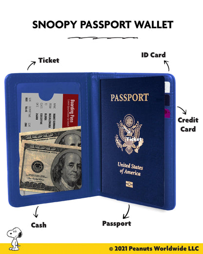 Peanuts Snoopy Passport Cover Official License, Cute Passport Holder for Travel With Woodstock, Snoopy Gifts