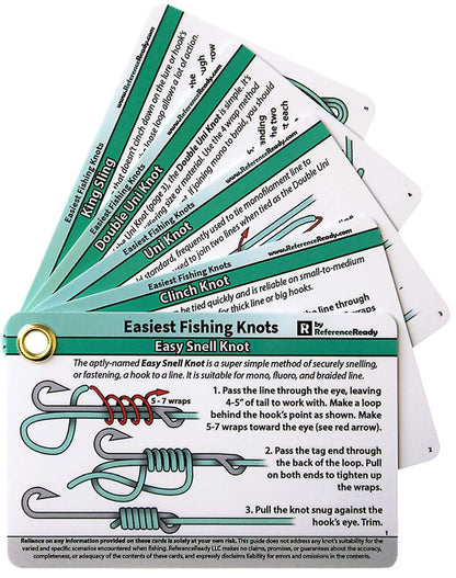 Easiest Fishing Knots: Waterproof Guide on How to Tie 12 Simple Fishing Knots with Mini Carabiner, Perfect for Beginners