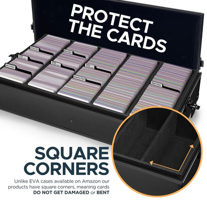 CardKingPro Game Card Storage Case (BBB/MTG Edition) | Suitable for Magic The Gathering, Yugioh, and Other TCG Etc (Game Not Included) | Includes 8 Dividers | Fits up to 2500 Loose Unsleeved Cards