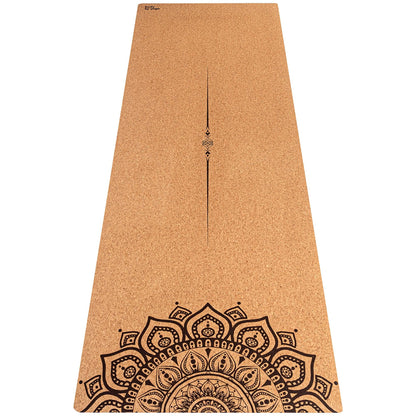Luxury Cork Yoga Mat - Non Slip, Extra Thick Grip. Thicker, Longer, and Wider for More Comfort and Support. Tough Enough For Hot Yoga. Natural, Non Toxic, and Eco Friendly. Optional Alignment Lines.