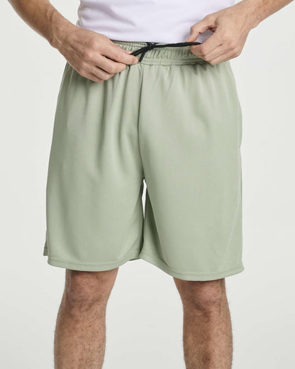 Real Essentials 3 Pack: Men's 2 in 1 Mesh 7" Running Workout Gym Shorts with Compression Liner (Available in Big & Tall)