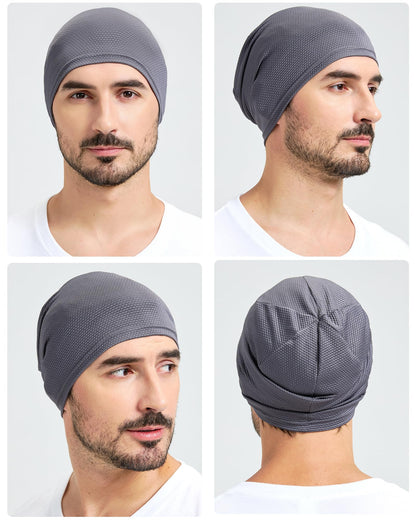 choshion Cooling Skull Caps for Men Women-Thin Breathable Mesh Beanie for Running Skull Cap for Cycling Gym & Outdoor Sports