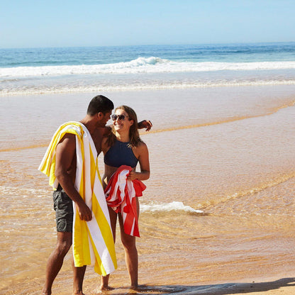 Dock & Bay Beach Towel - Quick Dry, Sand Free - Compact, Lightweight - 100% Recycled - Includes Bag - Cabana - Set A (4), Large (160x90cm, 63x35)