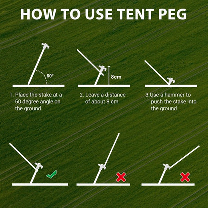 Eurmax USA 10-Pack Secure Protection Galvanized Tent Stakes,Rust-Proof Steel Canopy Anchors for High Winds,Heavy Duty Commercial Ground Pegs for Camping,Pop Up Tents&Gazebos - Includes 4x10ft Ropes