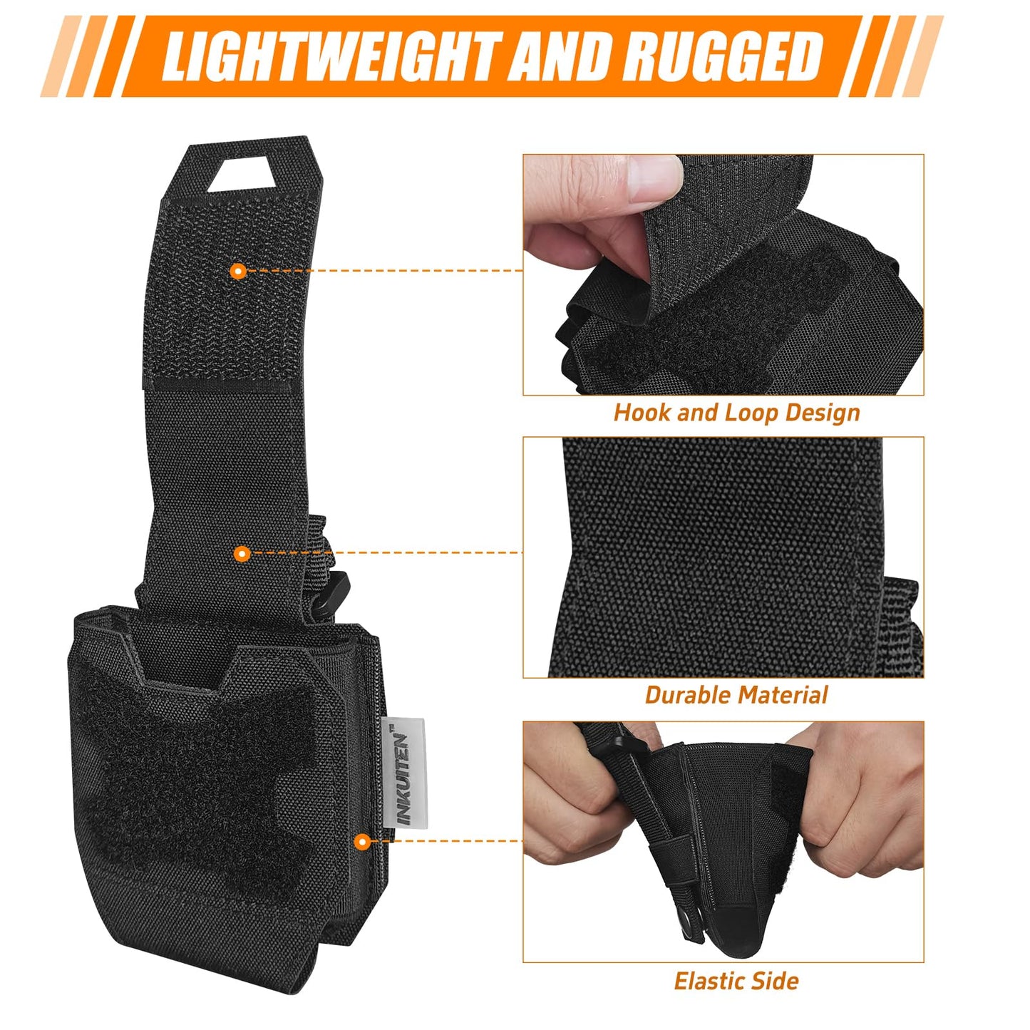 2 Pack MOLLE Handcuff Pouch fits Multiple Cuffs,Handcuff Holster for Duty Belt Tactical Vest Law Enforcement Security Officer Accessories Quick Release