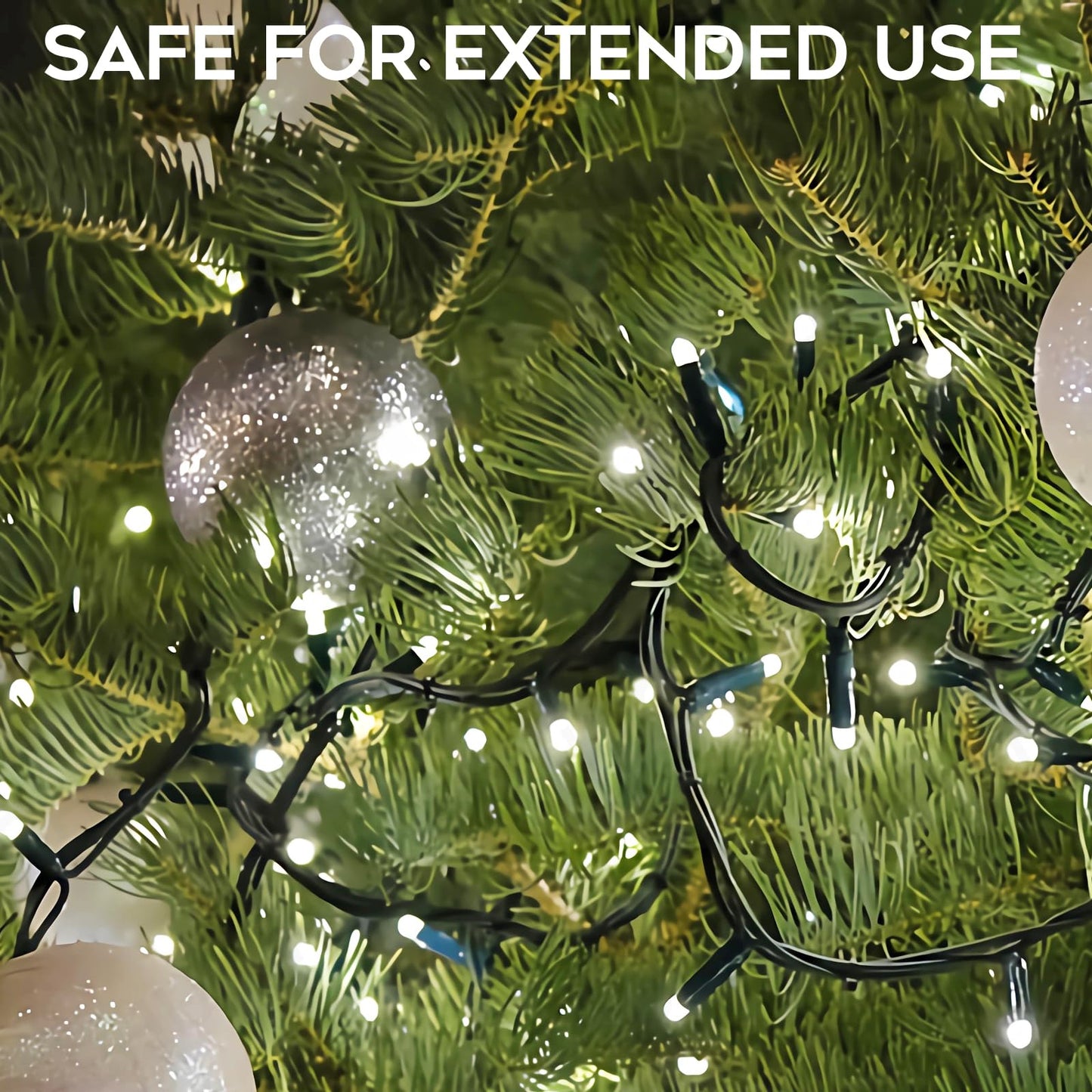 FairyGlim Battery Operated Christmas Lights, 20FT 200 Micro LEDs Fairy Lights with 8 Modes and Timer, Green Copper Wire for Indoor Outdoor Christmas Tree Wreath Garland Garden Party,Cool White
