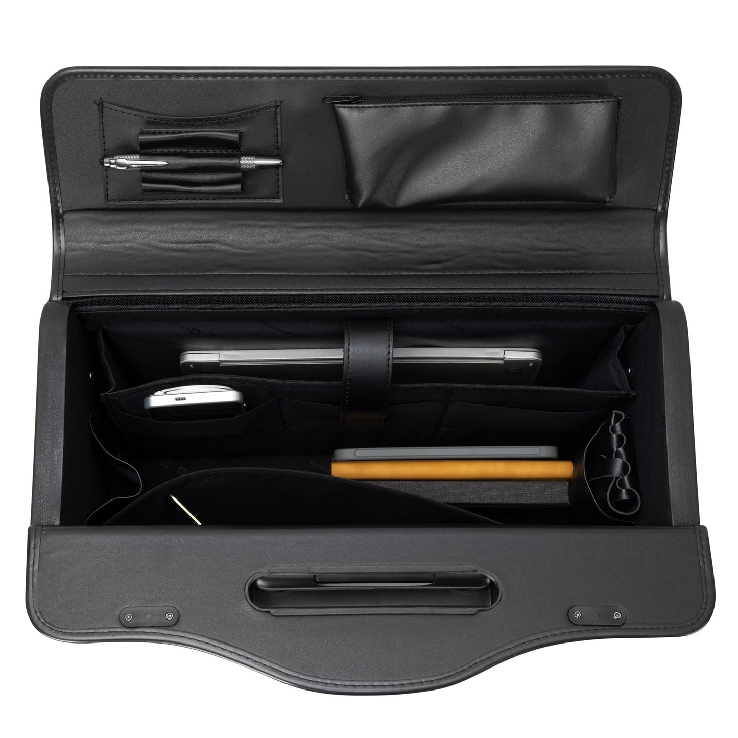 Alpine Swiss Wheeled Briefcase | Rolling Briefcase Locking Telescopic Handle 4 Replaceable Wheels | Pilot Lawyer Litigator Attache Case | 17” Laptop Compartment | Dual Combo Locks | Organizer Pockets