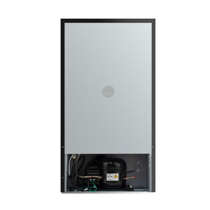 ARCTIC CHEF ACFR322 RCA Mini Refrigerator, Compact Freezer Compartment, Adjustable Thermostat Control, Reversible Door, Ideal Fridge for Dorm, Office, Apartment, Platinum Stainless, 3.2 Cubic Feet