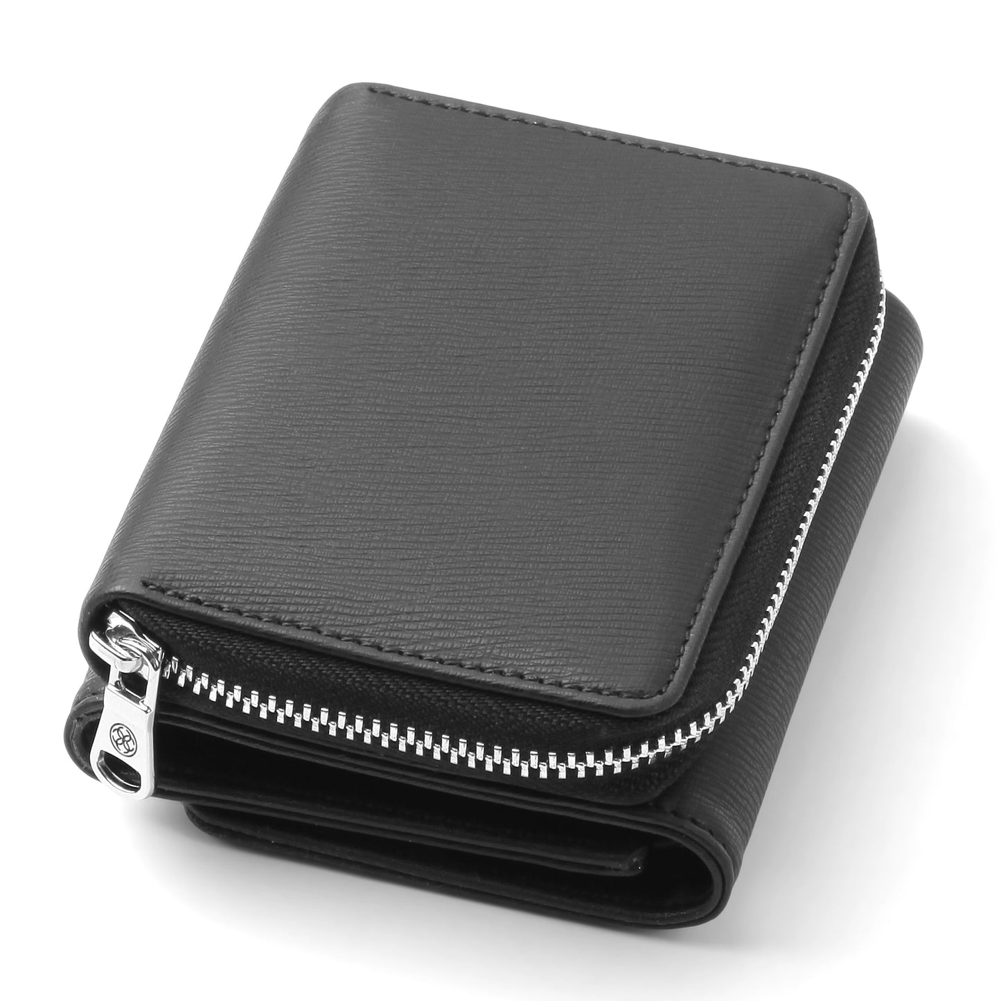 CengizPakel Vegan Leather Wallet for Women – Compact Bifold Card Holder with Zipper Pocket, ID Window & Multiple Card Slots