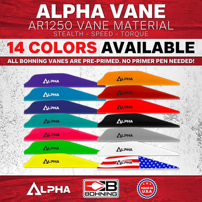 Alpha AR 1250 Vane, 2.8", Purple, 100pk