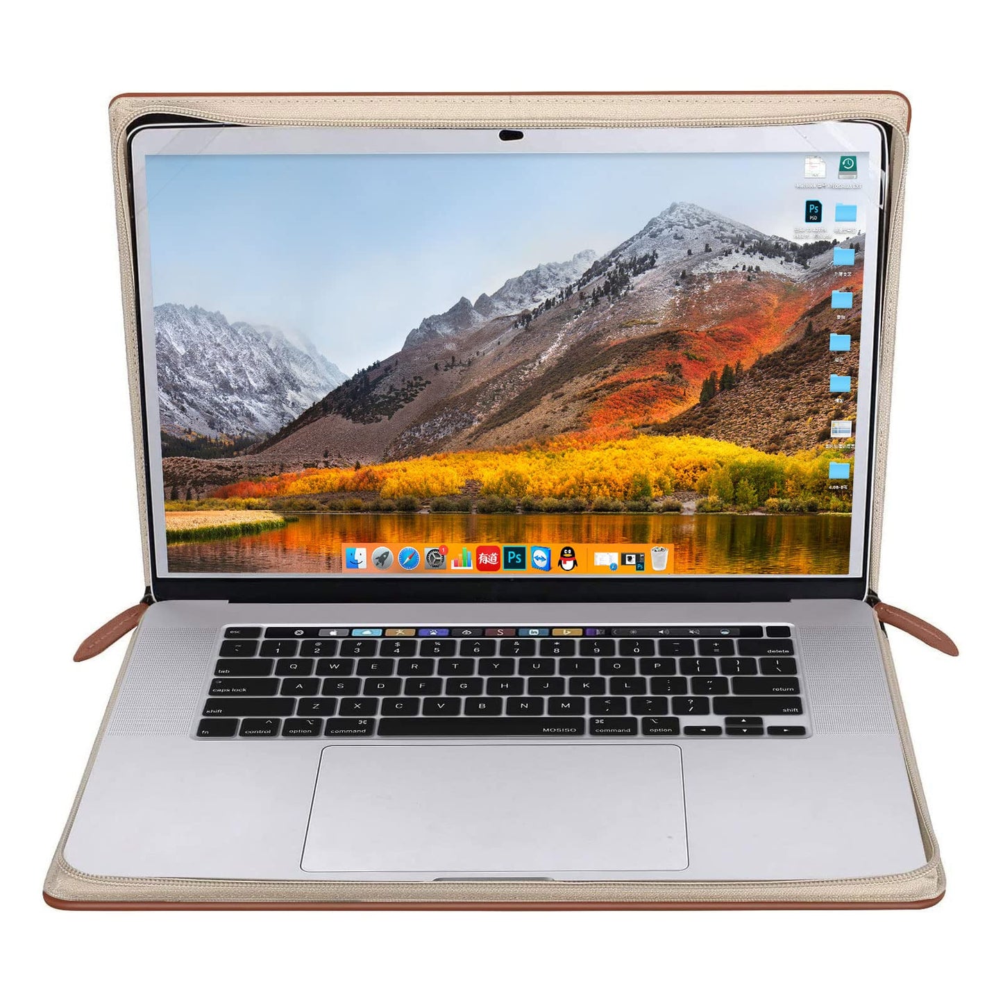 MOSISO Compatible with MacBook Pro 16 inch Case 2025-2021 M4 A3403 A3186 M3 A2991 M2 A2780 M1 A2485/2019 2020 A2141,PU Leather Laptop Sleeve Vintage Retro Zippered Portfolio Protective Cover,Brown